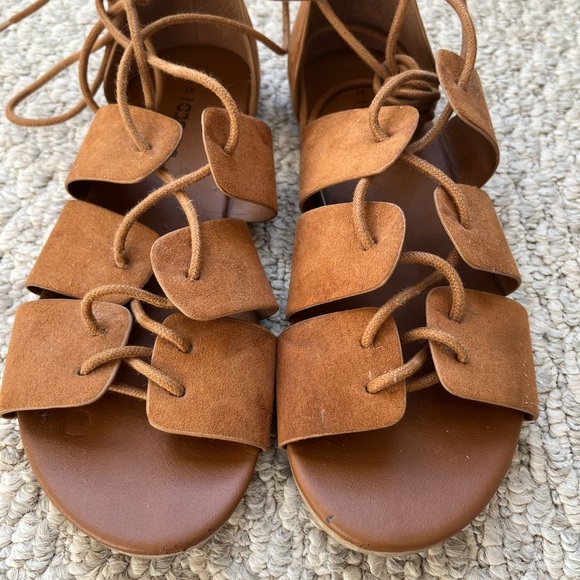 H&M Brown faux suede Gladiator sandals - Picture 4 of 5